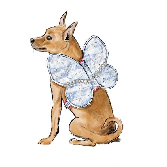Simplicity 9875 Pattern Dog Harnesses Wings Sizes S-L Novelty Halloween Costume - Picture 6 of 7